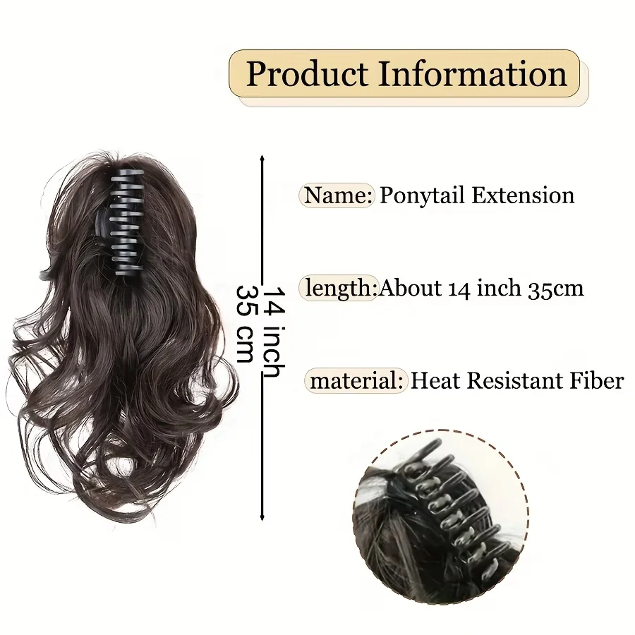베스트셀러 합성 곱슬머리 집게형 포니테일 연장 패션 풍성한 짧은 헤어피스 여성용 헤어 볼륨 부스터