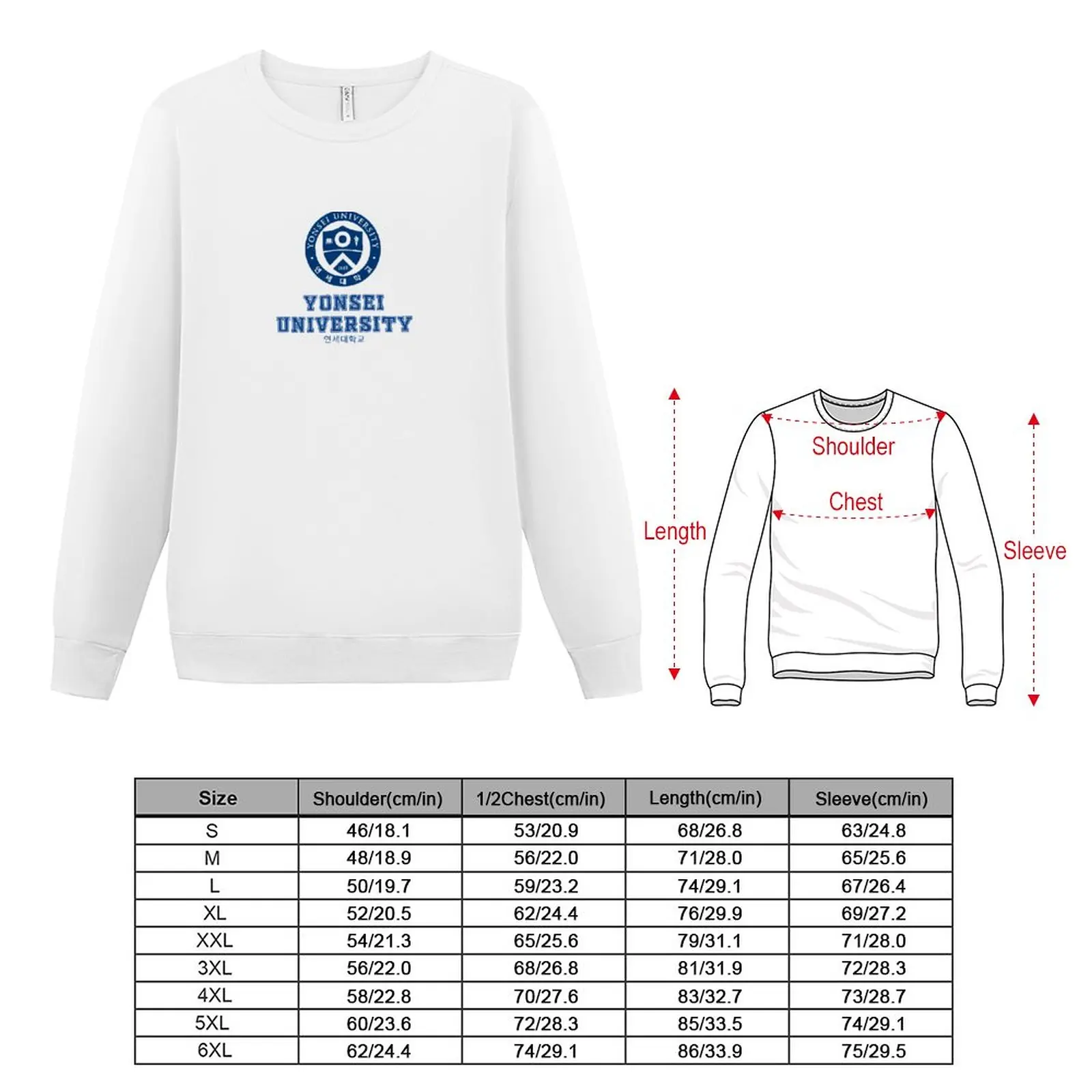 New Yonsei University Sweatshirt fashion men men's sweat-shirt set men's clothes mens designer clothes sweatshirt male