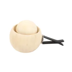 Spherical Wooden Essential Oil Diffuser - Elegant Natural Fragrance Decor (Natural wood)