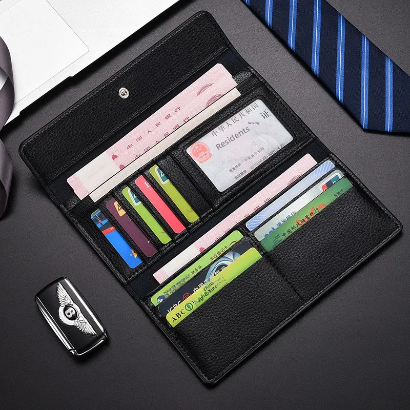 Long wallet, men's thin, light luxury wallet, soft card bag, 30% off wallet trend
