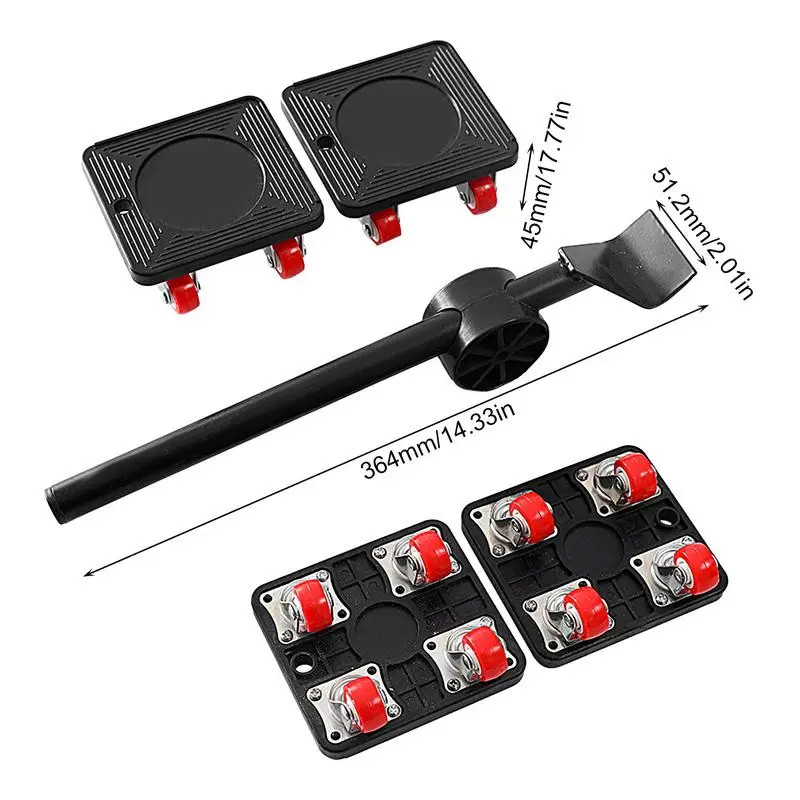 Heavy Furniture Lifter Heavy Duty Furniture Movers With Wheels Appliance Mover With Adjustable Height Lifting Tool Bar For Safel 6