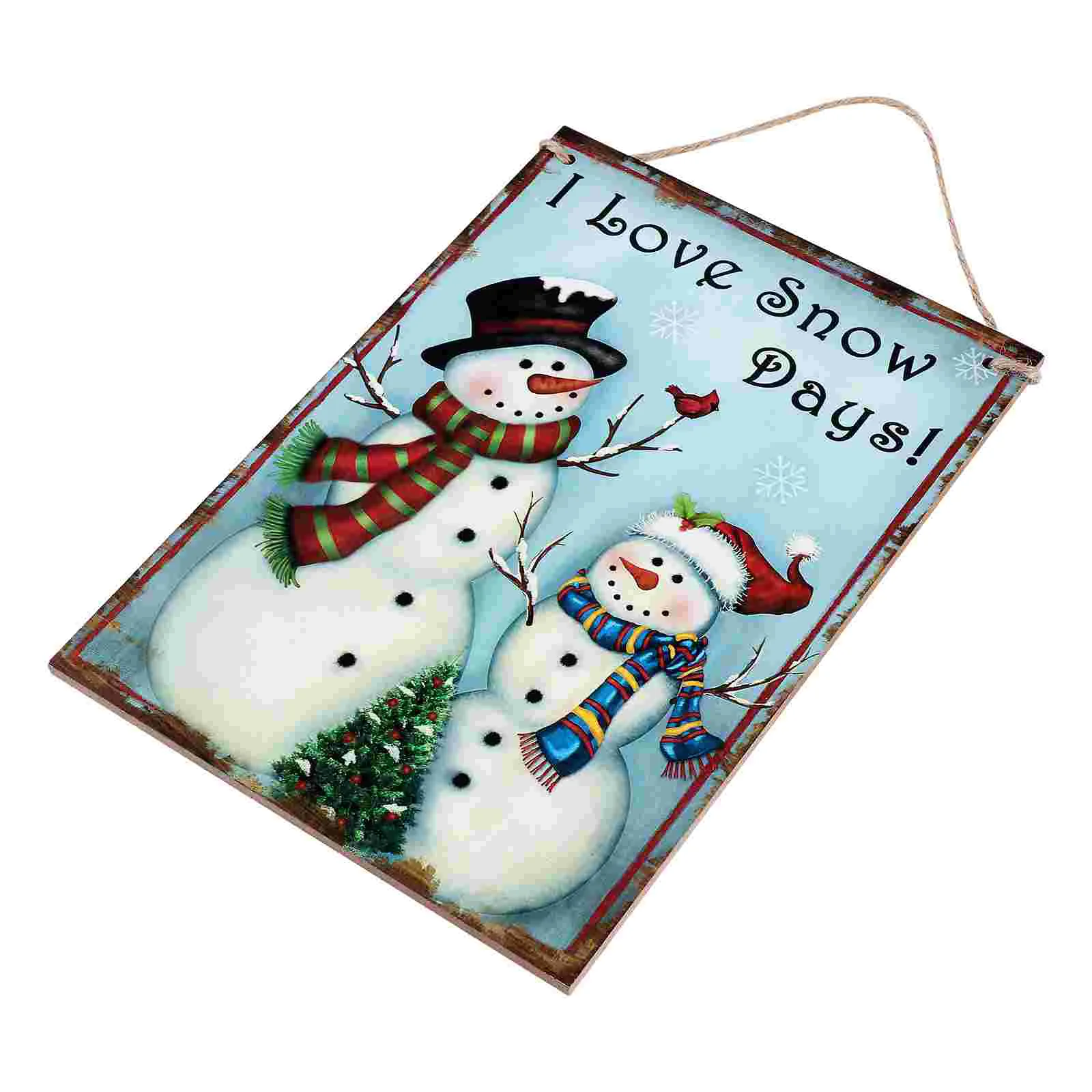 

Wood Trim Christmas Hanging Decor Plaque Xmas Board House Number Door Sign Wall