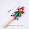 1pcs Colorful Rainbow Hand Held Bell Stick Wooden Discussion Musical Toy for Adult KTV Party Kids Game Gift 5