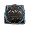 DIY Electronic Digital Clock Kits Light Control Rotation Digital LED Temperature & Time Display Tool Set for Soldering Practice 1