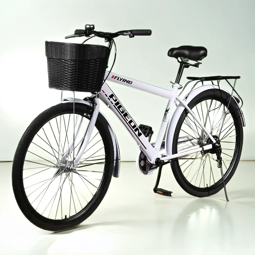 Vélo de ville homme 28'' Urban-Bike UBN77 noir cadre aluminium TC 51 cm