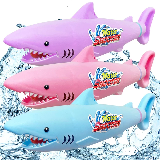 33CM Water Gun Toys Blaster Shooter Water Blaster Pistol Gun Cartoon Pool Toys Shark Crocodile Squirt Beach Toys For Children 2