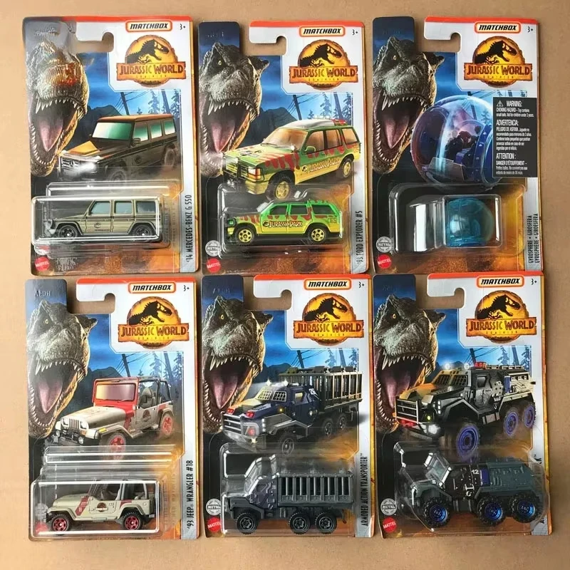 Original Mattel Matchbox Alloy 1/64 Car City Hero Jurassic World