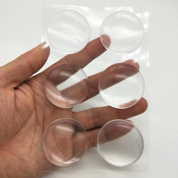 1/6Pcs Clear Soft Silicone Wall Protector Door Handle Bumper Self-adhesive Door Stopper Muffler Collision Cushion Protective Pad door stopper silicone door stopper door stopper bumpers silicone rubber bumpers