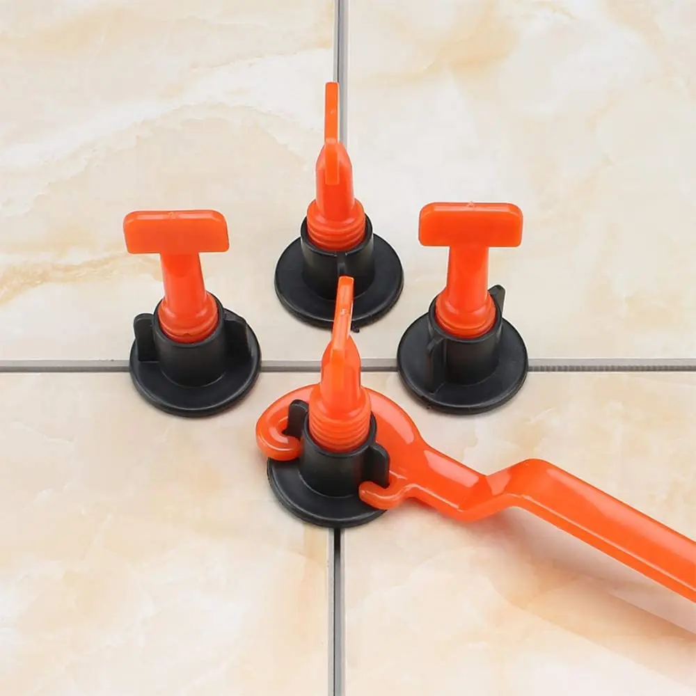 Reusable Tile Leveler Spacers Tile Leveling System Kit with Cross-shaped Spacers Tools for Wall Floor Adjustment tile spacers,tile leveling clips,tile leveling tools
