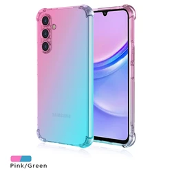 Shockproof TPU Protective Phone Case - Durable Cover s Coque for Galaxy A14 5G (Pink Green)