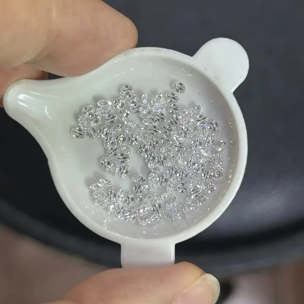 Melee Lab Grown Diamond Oval Cut 1.5X2mm~5X7mm DEF VVS-VS HPHT Loose Diamonds Store