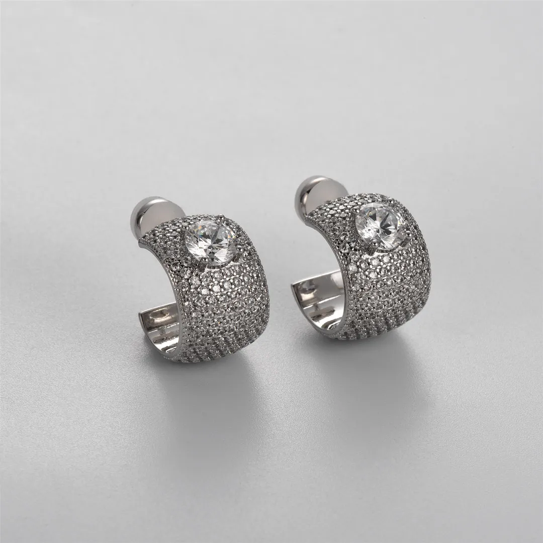 

Женские серьги из серебра S925 пробы, с цирконом