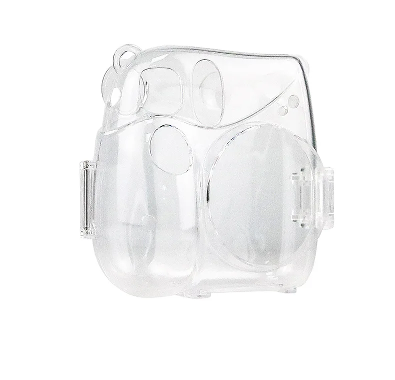 for Fujifilm Instax Mini 7+ Camera Crystal Protective Case Fit Sleeve Storage Scratch Resistant Strap Transparent PP Hard Case