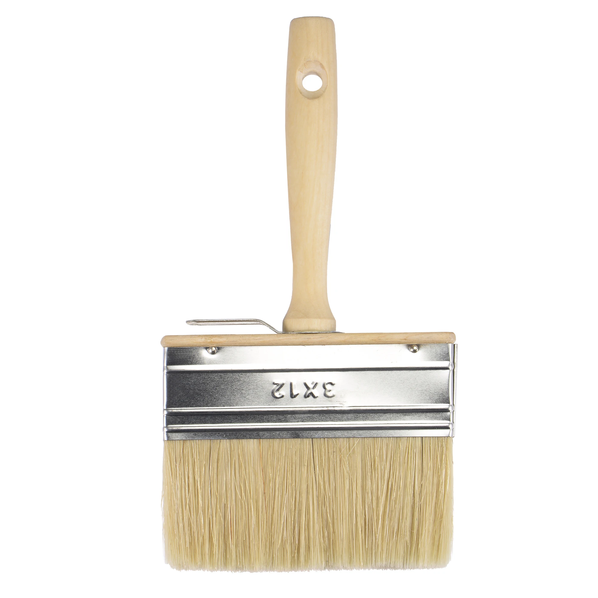 uxcell Staining Paint Brush for Walls 4.7" Width 1.2" Double Thick Bristle with Wood Handle