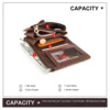 CONTACT'S Genuine Leather Short Wallets for Men Card Holders Coin Purses Money Clip High Quality Men's Wallet Male Bags Handbags 5