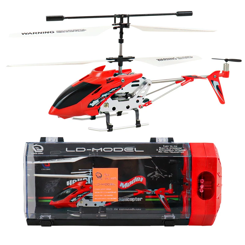 3.5ch Mini Rc Alloy Helicopter With Retail Box Recharge Light Remote
