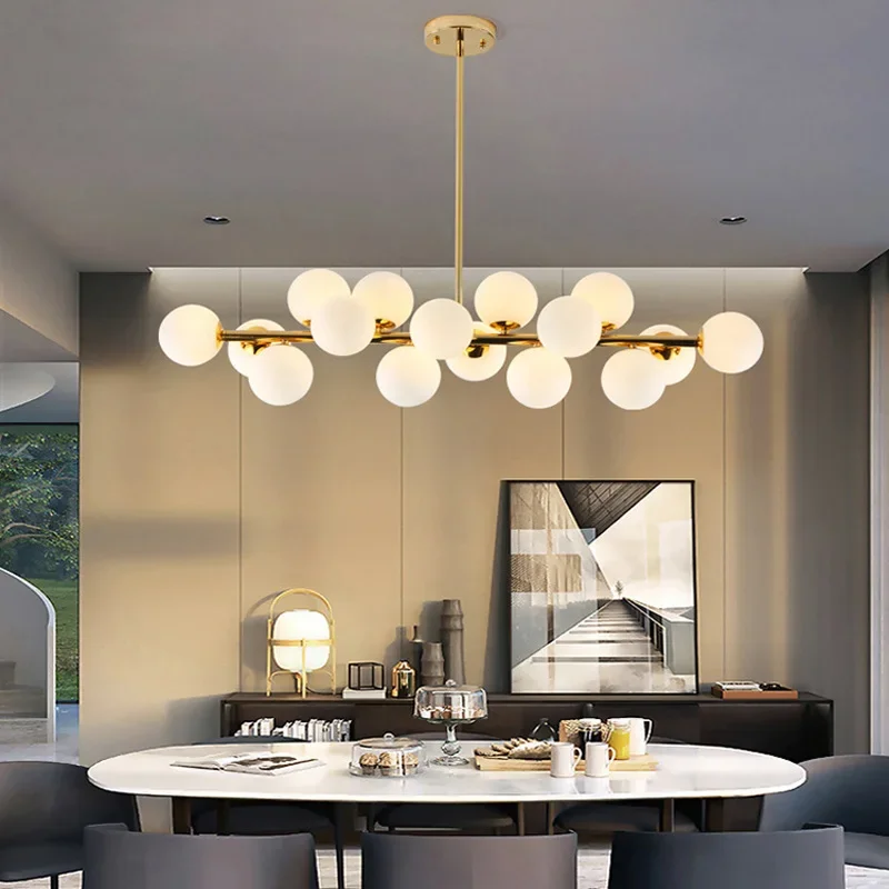 Pendant Lamp Modern LED Bubble Chandelier Lighting Pendant lamp for Living Dining Room Luminaire