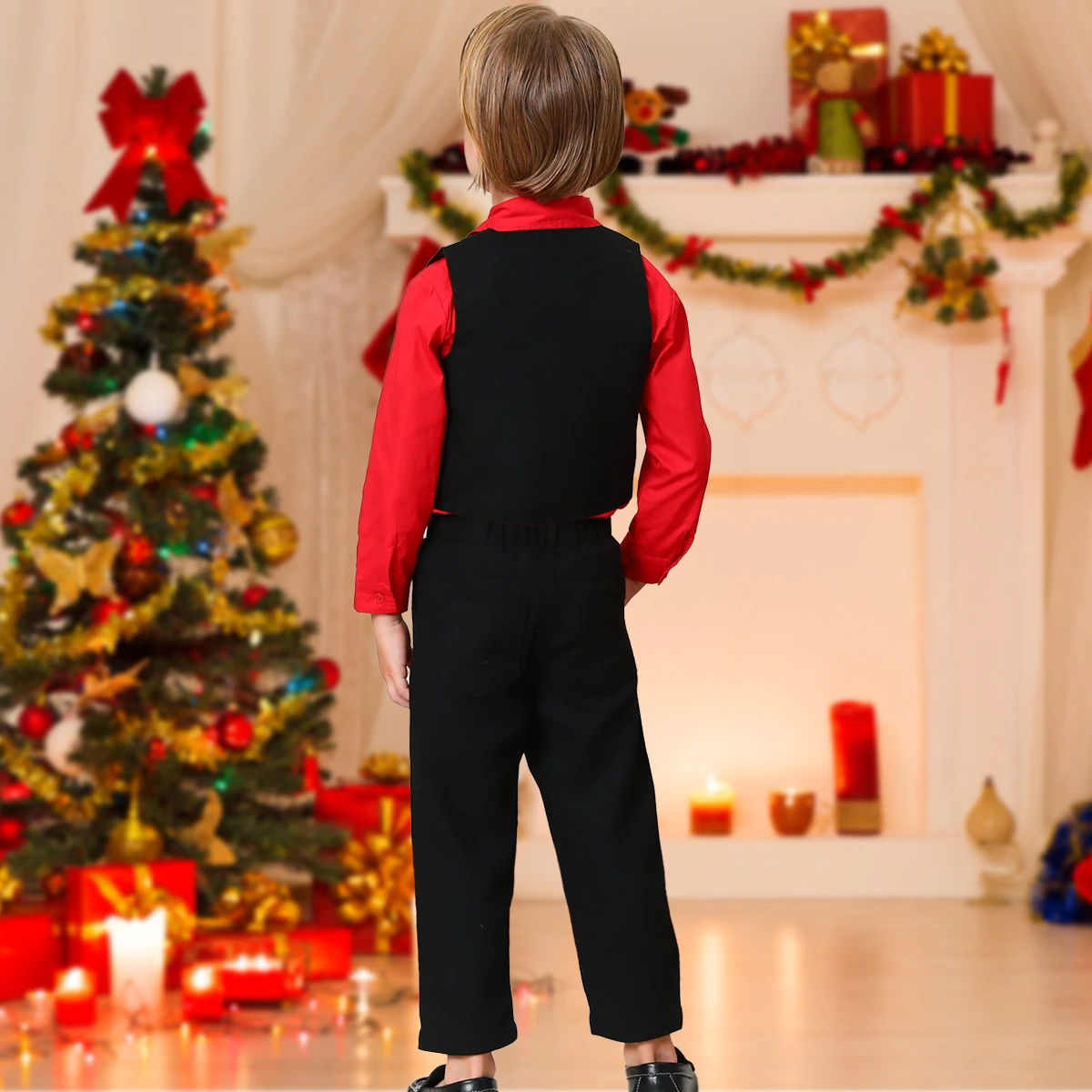 Christmas Outfit Toddler Boy Suit Valentine Day Photoshoot