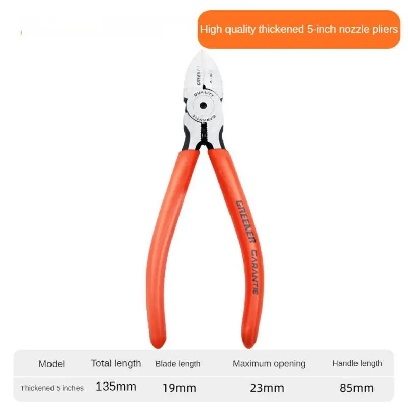 5/6 inch Diagonal Pliers Multi Functional Electrical Wire Cable Cutters Cutting Side Snips Flush Nipper Hand Tools 5