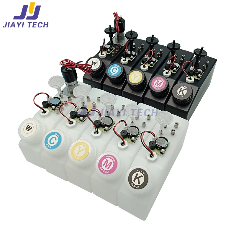 Description Picture 4 of item500ml Ink Tank Continuous Ink Supply System Cartridge with Alarm Board Stirring Motor Filter Float Sensor Ink Bottle