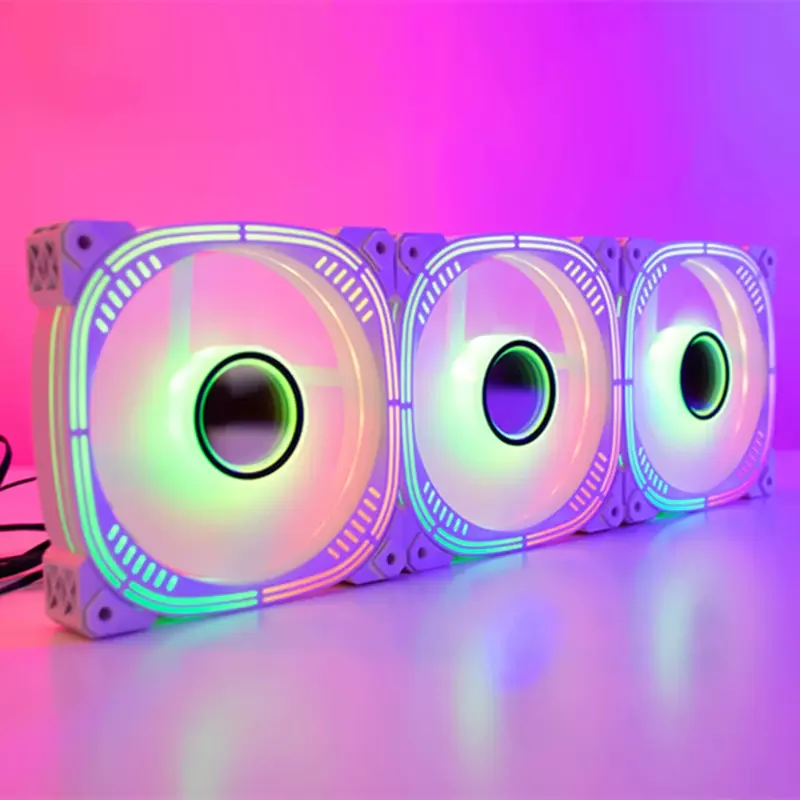 

LOVING COOL Computer Case Fan Reverse Ventoinha PC 120mm Rgb Fan Cooler 4pin PWM CPU Cooling Fan 3pin5v Argb 12cm Ventilador