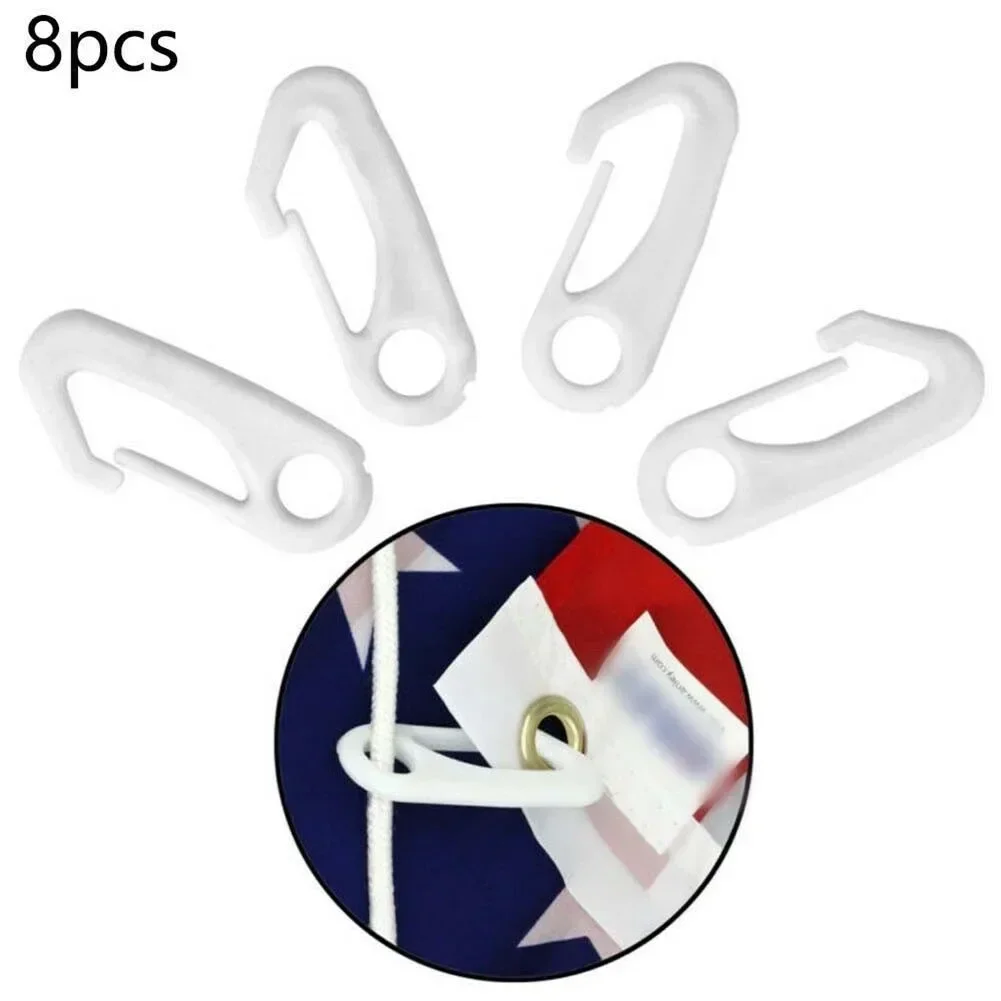 Flag Pole Attachments Snap Hook Clips 8PCS