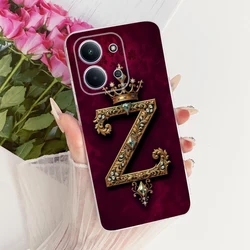 Luxury Crown Letters Clear Silicone Case for Xiaomi Redmi 15C 4G (12Z)