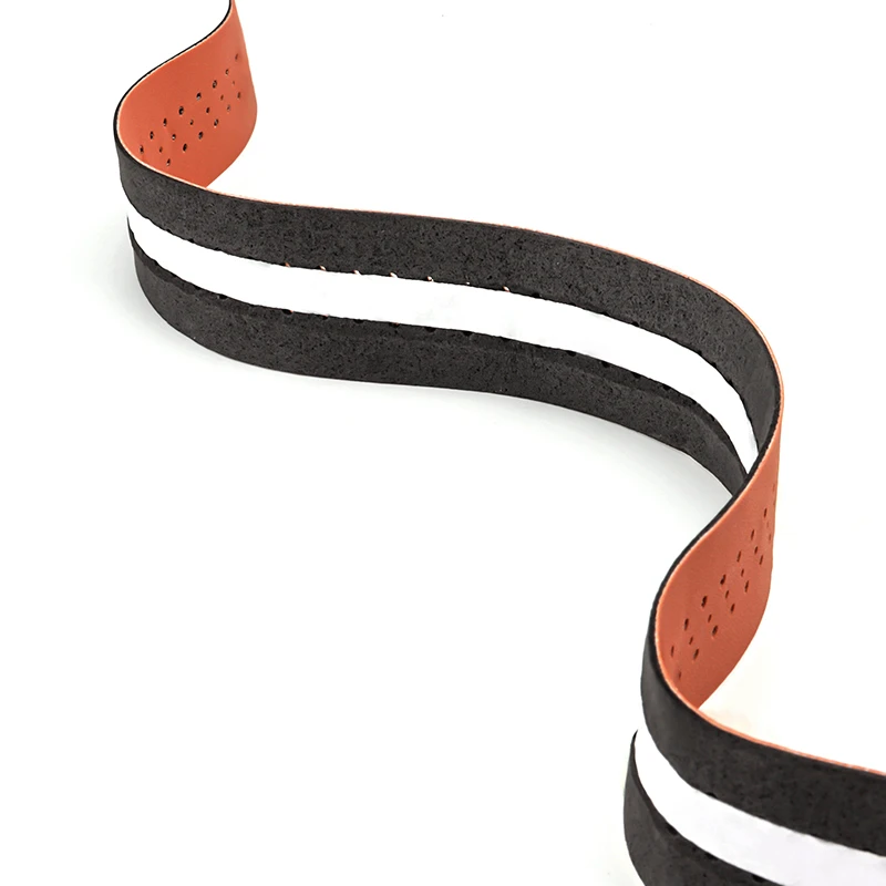Bike Handlebar Tape MUQZI Fixed Gear Road Bike PU Leather Sweat Absorption Hollow Breathable Winding 1.9M