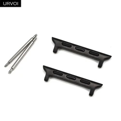 URVOI Premium Titanium Watch Adapters - Durable Alloy Connectors (38 40 41mm Black)