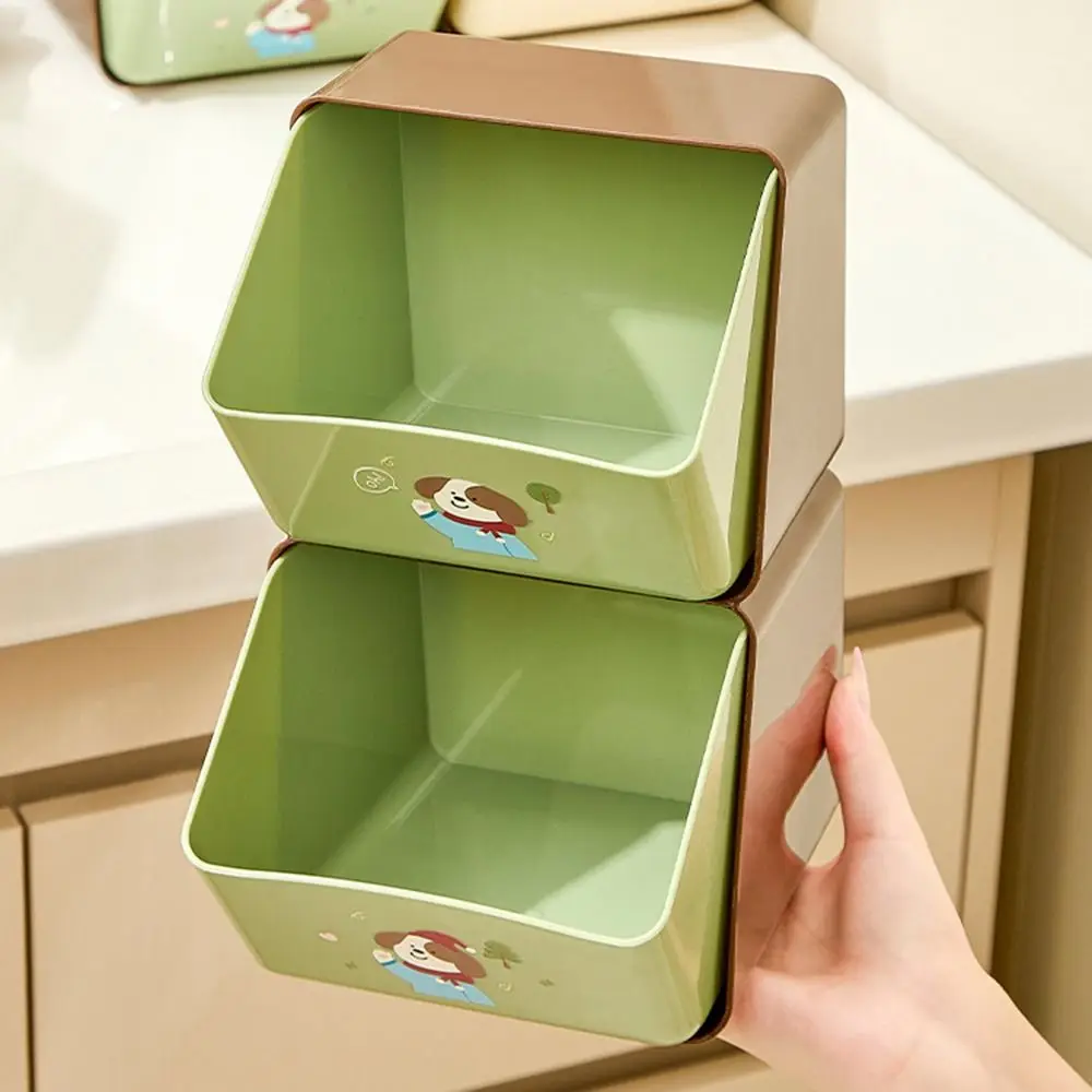Description Picture 6 of itemCreative Tea Bag Storage Box Double Layer Stackable Cosmetic Drawer Rack Space Saving Large Capacity Desktop Snack Organizer