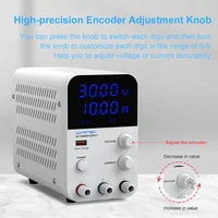 Wanptek Adjustable DC power supply 30V 10A 60V 5A 120V 3A Lab Stabilized Power Supply Voltage Regulator Switch Source 110V 220V - Image 5
