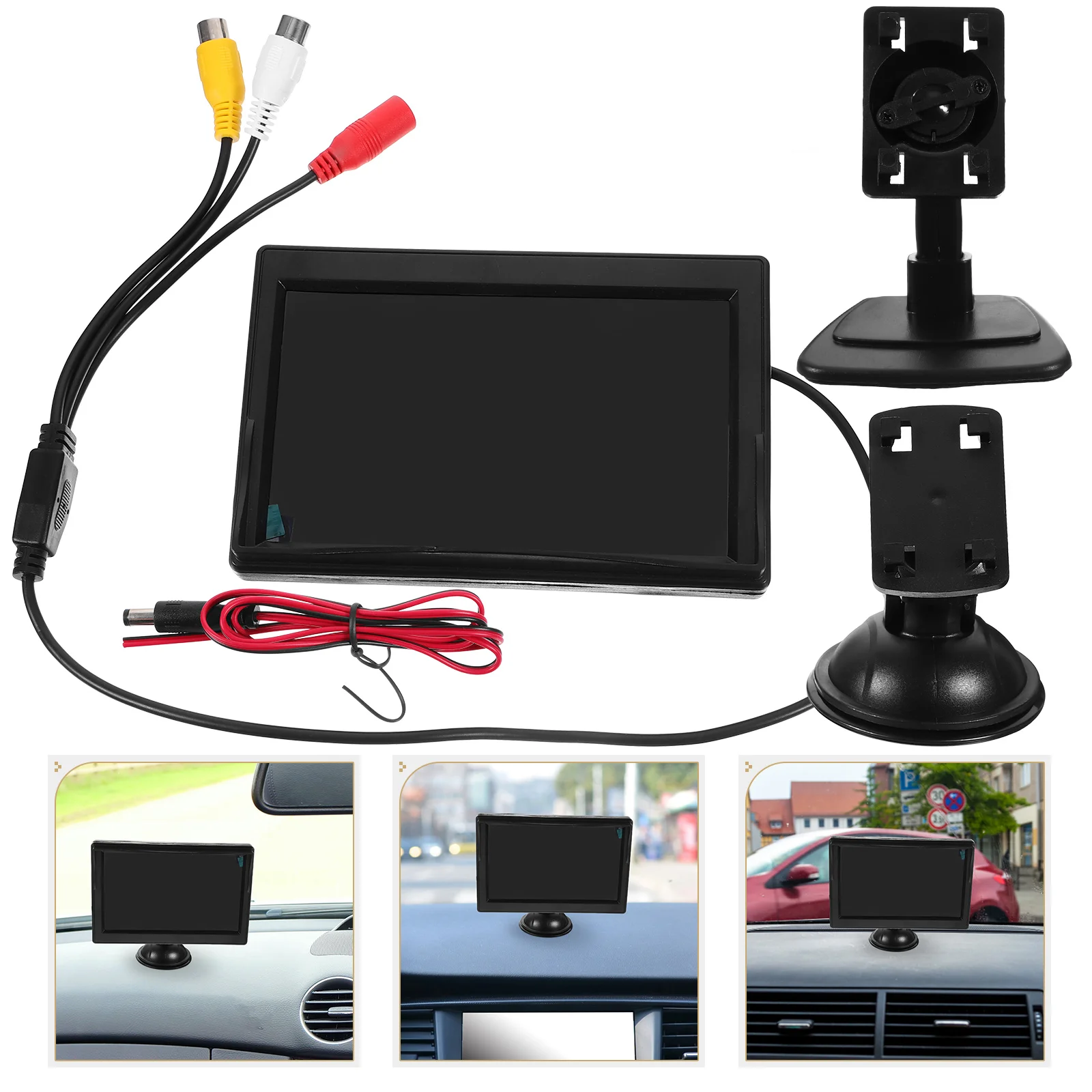 

5 Inch Monitor for Screen Sticky Tape Standing Mirror Rear View Camera Monitors Car Reversing