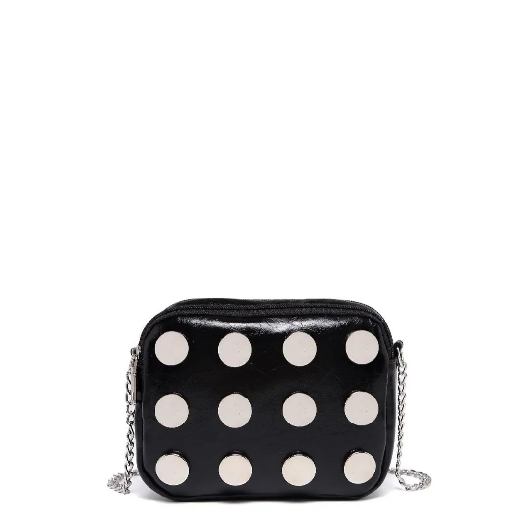 2025 New Shoulder Messenger Bag Casual Travel Ladies Handbag Women's Polka Dot Print pu leather Tote Bag for Youth