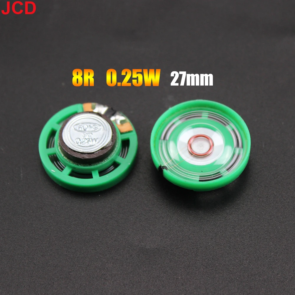 JCD 1pcs 8 /16 / 32Ohm 0.25W 0.5W Ultra-thin Doorbell horn Toy-car horn 8R 16R 32R 20 21 23 27 29 36 40 mm Diameter Speaker