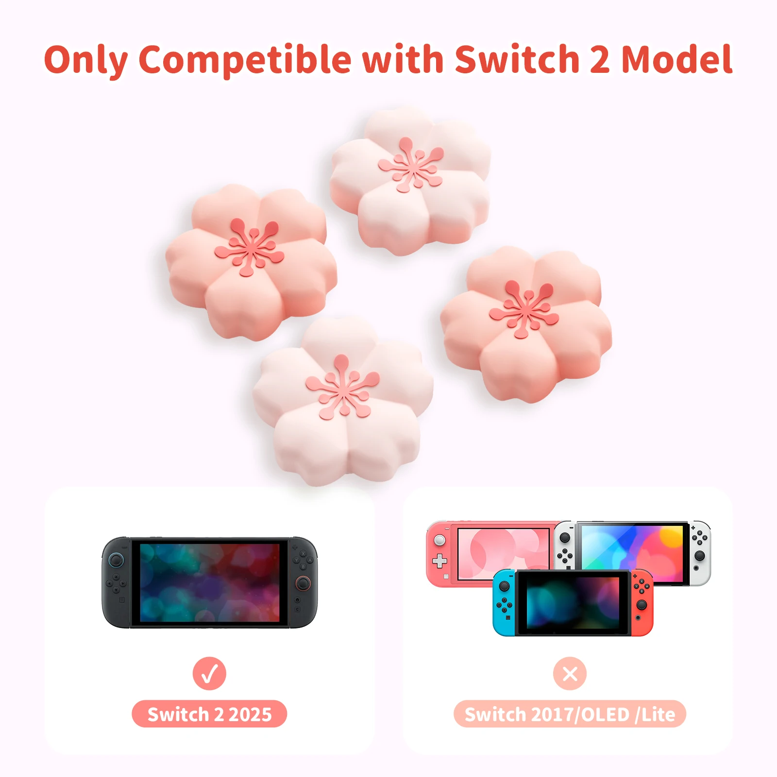Aazon.co: Switch Thub Grip Caps, Cute Thub Grips For Nintendo Switch, Soft Silicone Joystick