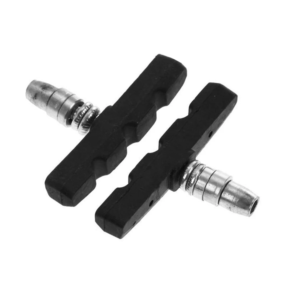 1pc Mountain Bike Brake Blocks Rubber Metal Bicycle V-brake Shoes Pads Road Riding Cycling Accessories 7x4x1.5cm
