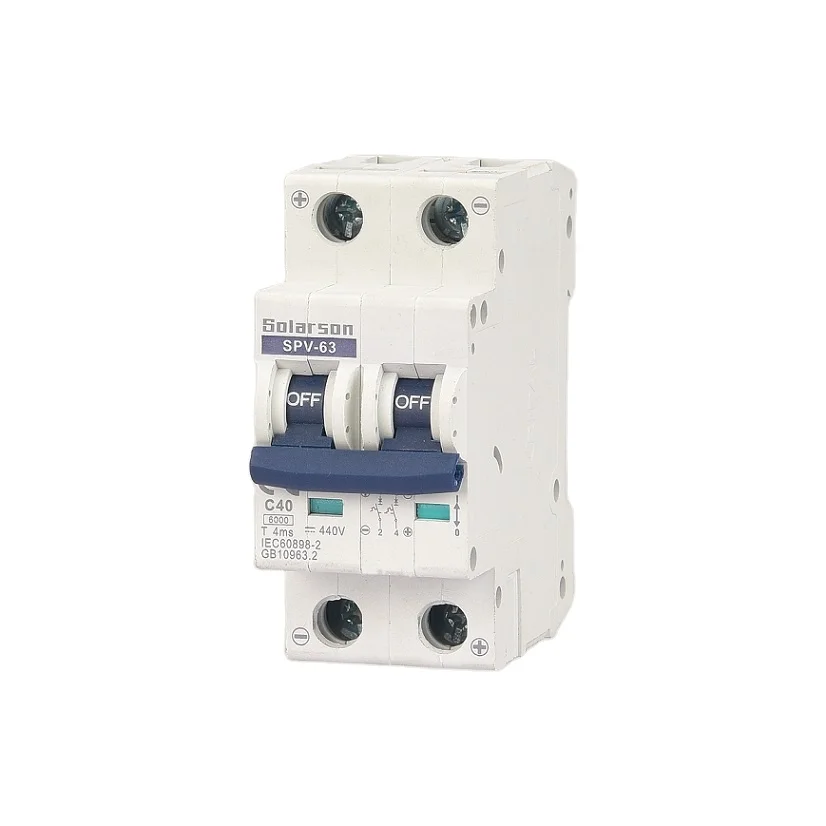 

500V AC Mini Circuit Breaker MCB 1P 2P 3P 4P 16A 20A 25A 32A 40A 50A 63A 6KA