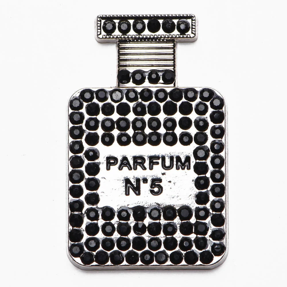 1 Pcs Metal Croc Shoes Charms Pink Women Bags Decoration Black Formal Hat Lady Bracelet Accessories Perfume Bottle Girl Gidt