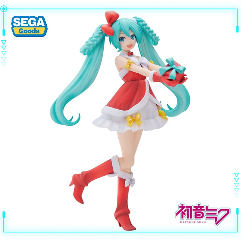 

SEGA Original Genuine Hatsune Miku Virtual Singer Christmas Day 2022 Ver 21cm Anime Miku Figure Collectible Model Xmas Gift Toys