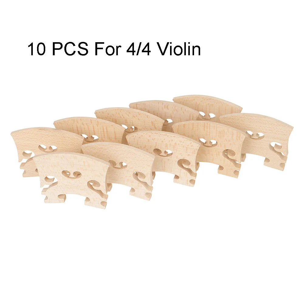 10 PCS Professional Grade Maple Bridges for 4/4 Violins Superior Sound Transmission Reliable Violin Accessories