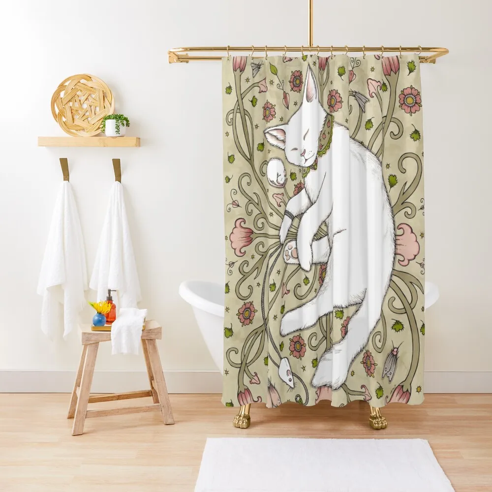 

Mice and Moths Shower Curtain Shower For Bathroom Set Bathroom Box Waterproof Fabric Shower Curtain