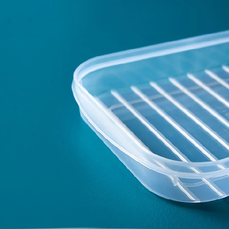 Multipurpose Soft Lid Non Stick Bottom Preservation Box Rectangular Plastic Food Storage Containers Seafood Refrigerated Case 6