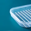 Multipurpose Soft Lid Non Stick Bottom Preservation Box Rectangular Plastic Food Storage Containers Seafood Refrigerated Case 6
