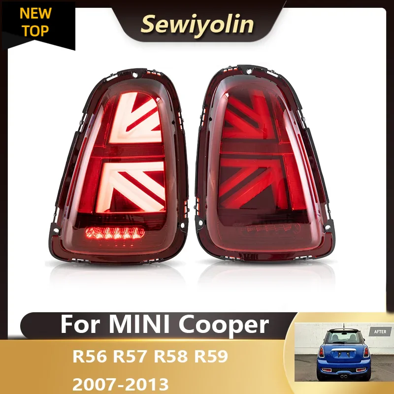 

Car Accessories Led Rear Tail Lights Red For MINI Cooper 2007-2013 R56 R57 R58 R59 Plug And Play DRL Signal Brake Driving Lamp