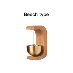 Dopamine Magnetic Wind-Bell with Copper and Walnut Ornament - 1 PCS (Beech chimes)