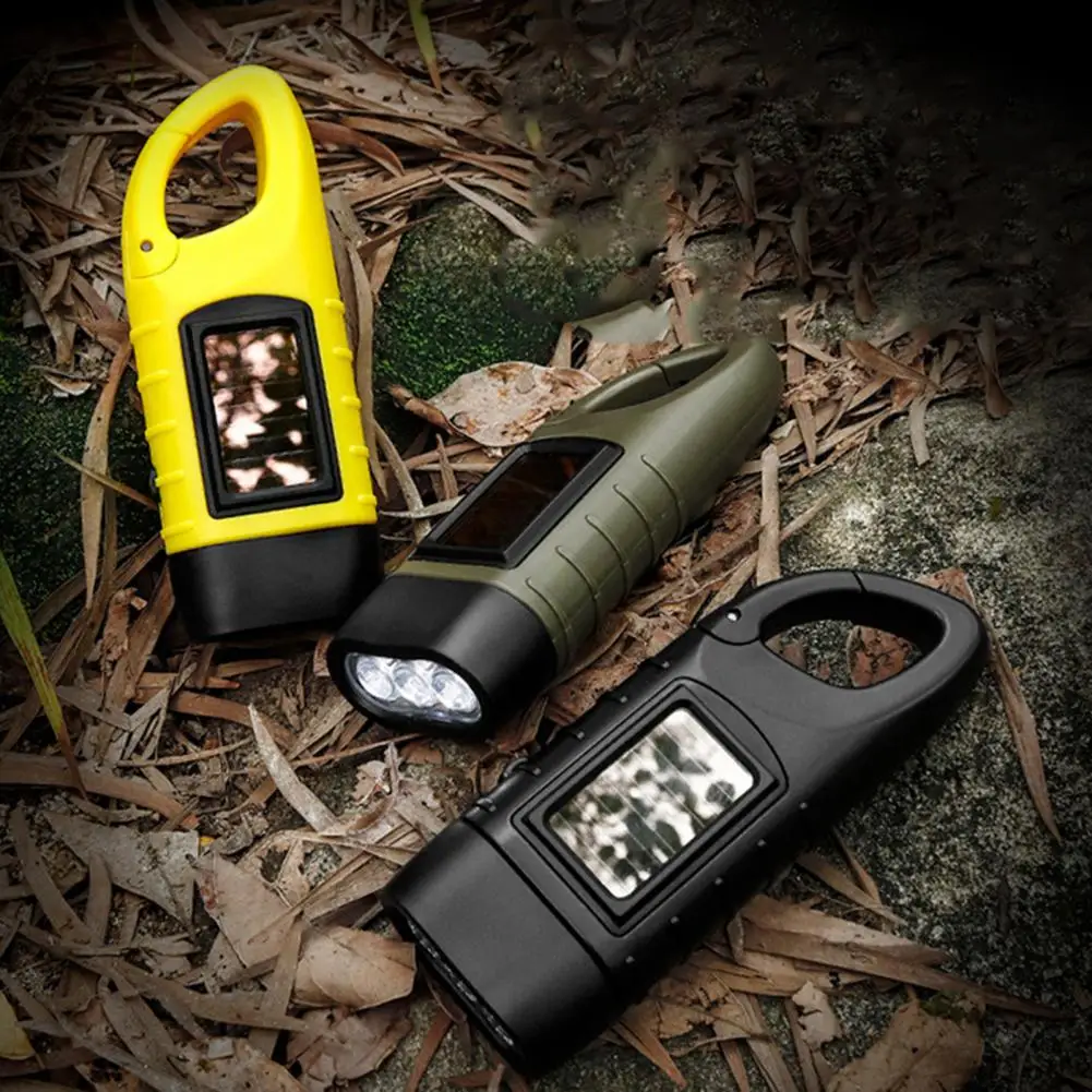 Dropship 2 Packs Hand Crank Solar Powered Flashlight 3 LED Emergency Light  Solar Torch For Camping Climbing Outdoor Activity to Sell Online at a Lower  Price