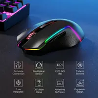 Redragon BS136 Gaming Keyboard & Mouse Combo, 75% K628 Tri-Mode Wireless RGB Mechanical Keyboard and 7200 DPI Gamer Mouse Bundle - Image 2