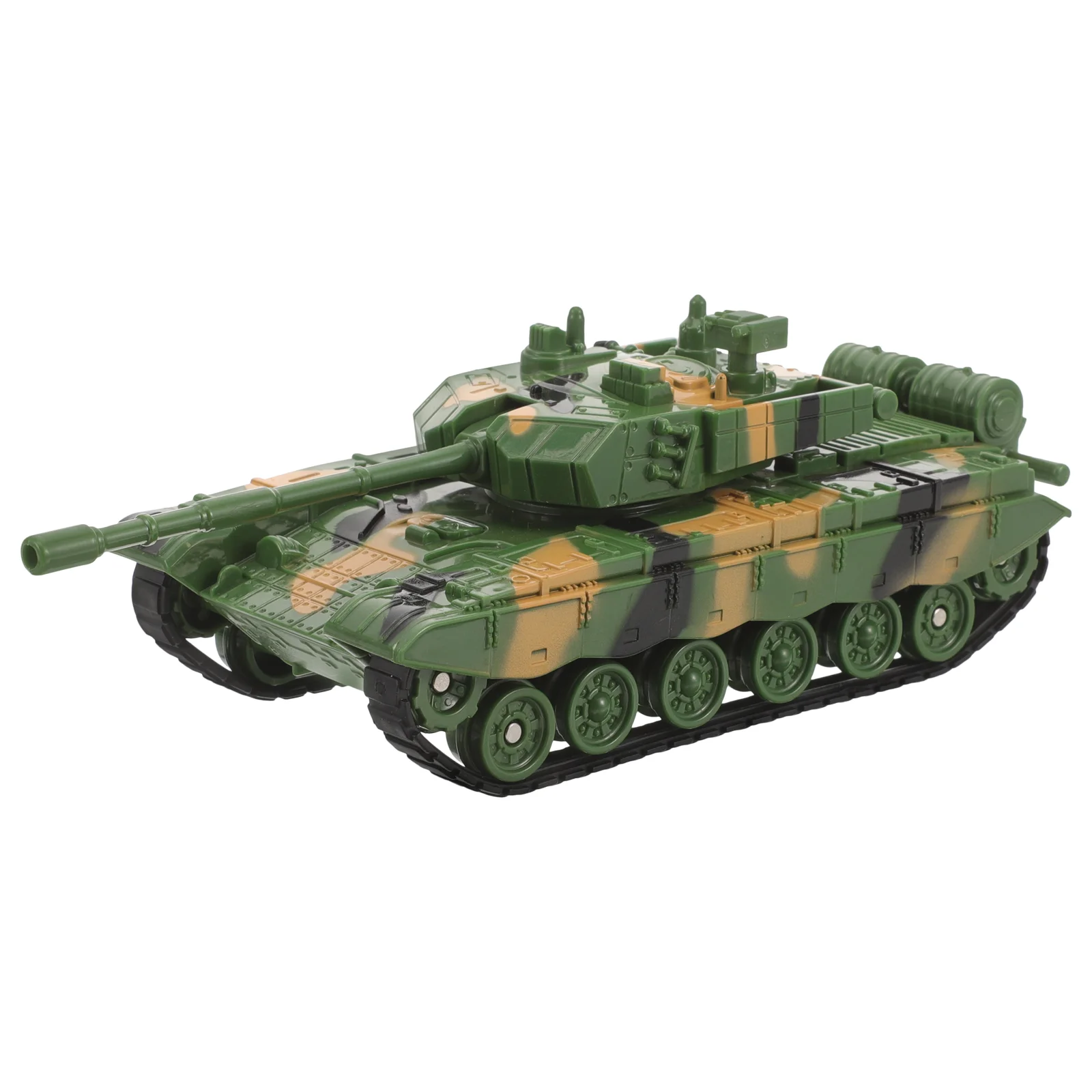 Tank Model With 360° Rotating Turret Battle Vehicles Preschool For Kids Children Boys Birthday Green