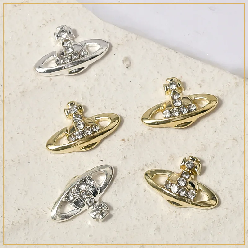 New Hot Selling Nail Zircon Alloy Jewelry Planet Patch Shining Water Diamond Accessories Jewelry