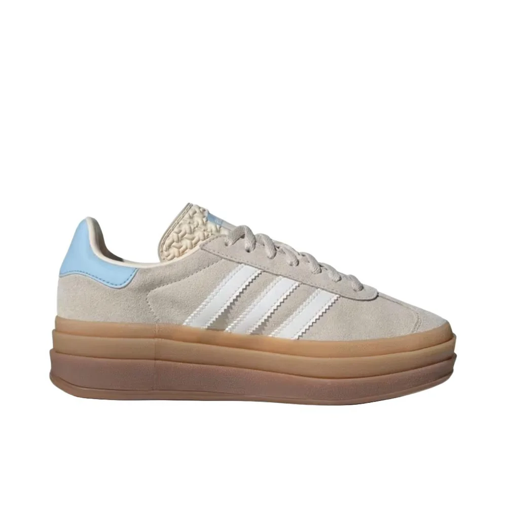 adidas gazelle silver green womens ADIDAS W Gazelle Bold 'Trace Brown' Platform JQ6436